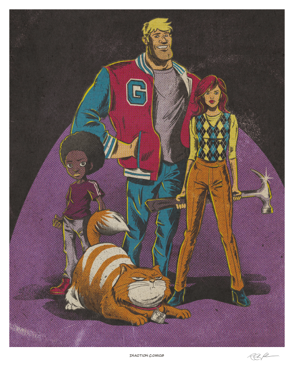 Inaction Comics Art Print